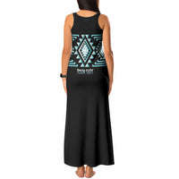 Aotearoa Atua Tangaroa Personalised Tank Maxi Dress Maori God Of The Sea Taniko Motifs