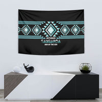 Aotearoa Atua Tangaroa Tapestry Maori God Of The Sea Taniko Motifs