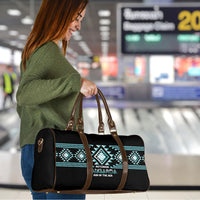Aotearoa Atua Tangaroa Travel Bag Maori God Of The Sea Taniko Motifs