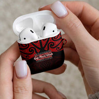 Keep Maori Wards New Zealand AirPods Case Stronger Together Aotearoa Taniko LT14 - Polynesian Pride