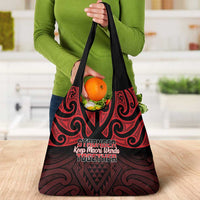 Keep Maori Wards New Zealand Grocery Bag Stronger Together Aotearoa Taniko - Polynesian Pride