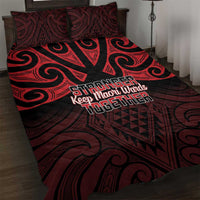 Keep Maori Wards New Zealand Quilt Bed Set Stronger Together Aotearoa Taniko - Polynesian Pride