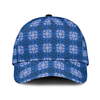 Royal Blue Hawaiian Quilt Classic Cap Hawaii Pineapple Monstera Palaka Motifs LT14 Universal Fit Royal Blue - Polynesian Pride