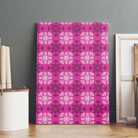 Pink Hawaiian Quilt Canvas Wall Art Hawaii Pineapple Monstera Palaka Motifs LT14 - Polynesian Pride