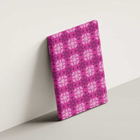 Pink Hawaiian Quilt Canvas Wall Art Hawaii Pineapple Monstera Palaka Motifs LT14 - Polynesian Pride