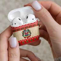 Mele Kalikimaka Hawaii AirPods Case Funny Beer-Loving Santa Hawaiian Tropical - Polynesian Pride