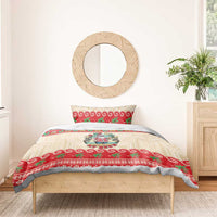 Mele Kalikimaka Hawaii Bedding Set Funny Beer-Loving Santa Hawaiian Tropical - Polynesian Pride