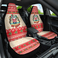 Mele Kalikimaka Hawaii Car Seat Cover Funny Beer-Loving Santa Hawaiian Tropical - Polynesian Pride