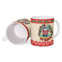 Mele Kalikimaka Hawaii Ceramic Mug Funny Beer-Loving Santa Hawaiian Tropical - Polynesian Pride