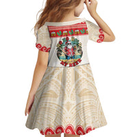 Mele Kalikimaka Hawaii Family Matching Off Shoulder Short Dress and Hawaiian Shirt Funny Beer-Loving Santa Hawaiian Tropical - Polynesian Pride
