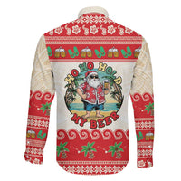 Mele Kalikimaka Hawaii Family Matching Off Shoulder Short Dress and Hawaiian Shirt Funny Beer-Loving Santa Hawaiian Tropical - Polynesian Pride
