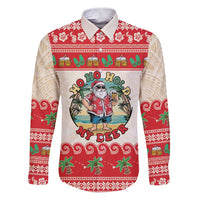 Mele Kalikimaka Hawaii Family Matching Puletasi and Hawaiian Shirt Funny Beer-Loving Santa Hawaiian Tropical - Polynesian Pride