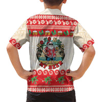 Mele Kalikimaka Hawaii Family Matching Summer Maxi Dress and Hawaiian Shirt Funny Beer-Loving Santa Hawaiian Tropical - Polynesian Pride