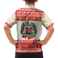 Mele Kalikimaka Hawaii Family Matching Tank Maxi Dress and Hawaiian Shirt Funny Beer-Loving Santa Hawaiian Tropical - Polynesian Pride