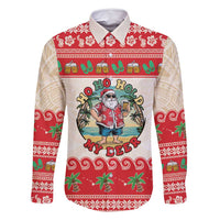 Mele Kalikimaka Hawaii Family Matching Tank Maxi Dress and Hawaiian Shirt Funny Beer-Loving Santa Hawaiian Tropical - Polynesian Pride