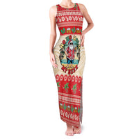 Mele Kalikimaka Hawaii Family Matching Tank Maxi Dress and Hawaiian Shirt Funny Beer-Loving Santa Hawaiian Tropical - Polynesian Pride