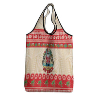 Mele Kalikimaka Hawaii Grocery Bag Funny Beer-Loving Santa Hawaiian Tropical - Polynesian Pride