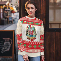 Mele Kalikimaka Hawaii Ugly Christmas Sweater Funny Beer-Loving Santa Hawaiian Tropical - Polynesian Pride