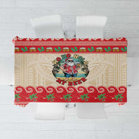 Mele Kalikimaka Hawaii Tablecloth Funny Beer-Loving Santa Hawaiian Tropical - Polynesian Pride