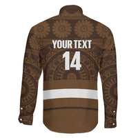 Bula Fiji Football Custom Family Matching Mermaid Dress and Hawaiian Shirt One Vanua One Team Tapa Pattern