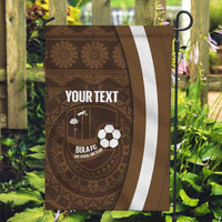 Bula Fiji Football Custom Garden Flag One Vanua One Team Tapa Pattern