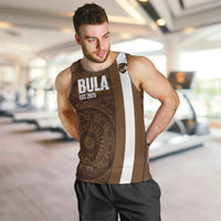 Bula Fiji Football Custom Men Tank Top One Vanua One Team Tapa Pattern