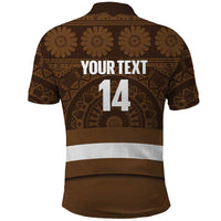 Bula Fiji Football Custom Polo Shirt One Vanua One Team Tapa Pattern