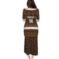 Bula Fiji Football Custom Puletasi One Vanua One Team Tapa Pattern