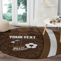 Bula Fiji Football Custom Round Carpet One Vanua One Team Tapa Pattern LT14 - Polynesian Pride