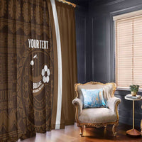 Bula Fiji Football Custom Window Curtain One Vanua One Team Tapa Pattern LT14 - Polynesian Pride