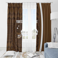 Bula Fiji Football Custom Window Curtain One Vanua One Team Tapa Pattern LT14 - Polynesian Pride