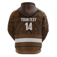 Bula Fiji Football Custom Zip Hoodie One Vanua One Team Tapa Pattern