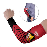 Hekari Papua New Guinea Football Custom Arm Sleeves Go PNG Red Army