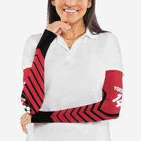 Hekari Papua New Guinea Football Custom Arm Sleeves Go PNG Red Army