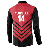 Hekari Papua New Guinea Football Custom Button Sweatshirt Go PNG Red Army LT14 - Polynesian Pride