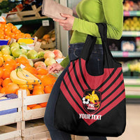 Hekari Papua New Guinea Football Custom Grocery Bag Go PNG Red Army