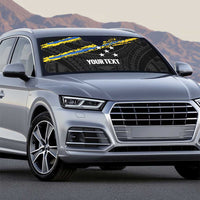 Kings Solomon Islands Football Custom Auto Sun Shade Come On Solomons Polynesian Grunge Style