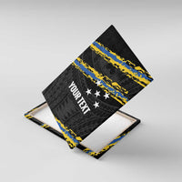 Kings Solomon Islands Football Custom Canvas Wall Art Come On Solomons Polynesian Grunge Style