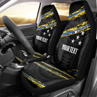 Kings Solomon Islands Football Custom Car Seat Cover Come On Solomons Polynesian Grunge Style
