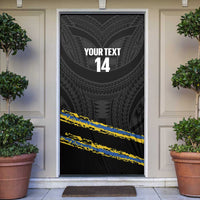 Kings Solomon Islands Football Custom Door Cover Come On Solomons Polynesian Grunge Style