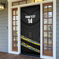Kings Solomon Islands Football Custom Door Cover Come On Solomons Polynesian Grunge Style