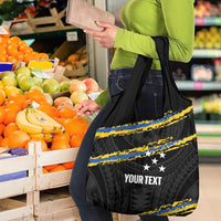 Kings Solomon Islands Football Custom Grocery Bag Come On Solomons Polynesian Grunge Style