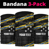 Kings Solomon Islands Football Custom Neck Gaiter Come On Solomons Polynesian Grunge Style