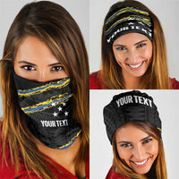 Kings Solomon Islands Football Custom Neck Gaiter Come On Solomons Polynesian Grunge Style