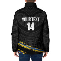 Kings Solomon Islands Football Custom Padded Jacket Come On Solomons Polynesian Grunge Style