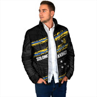 Kings Solomon Islands Football Custom Padded Jacket Come On Solomons Polynesian Grunge Style