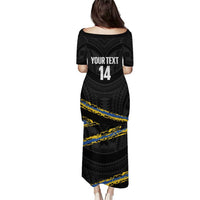 Kings Solomon Islands Football Custom Puletasi Come On Solomons Polynesian Grunge Style