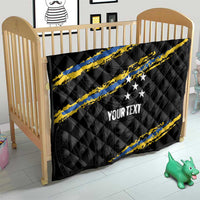 Kings Solomon Islands Football Custom Quilt Come On Solomons Polynesian Grunge Style