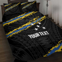 Kings Solomon Islands Football Custom Quilt Bed Set Come On Solomons Polynesian Grunge Style