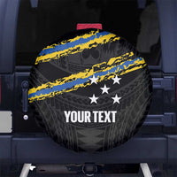 Kings Solomon Islands Football Custom Spare Tire Cover Come On Solomons Polynesian Grunge Style